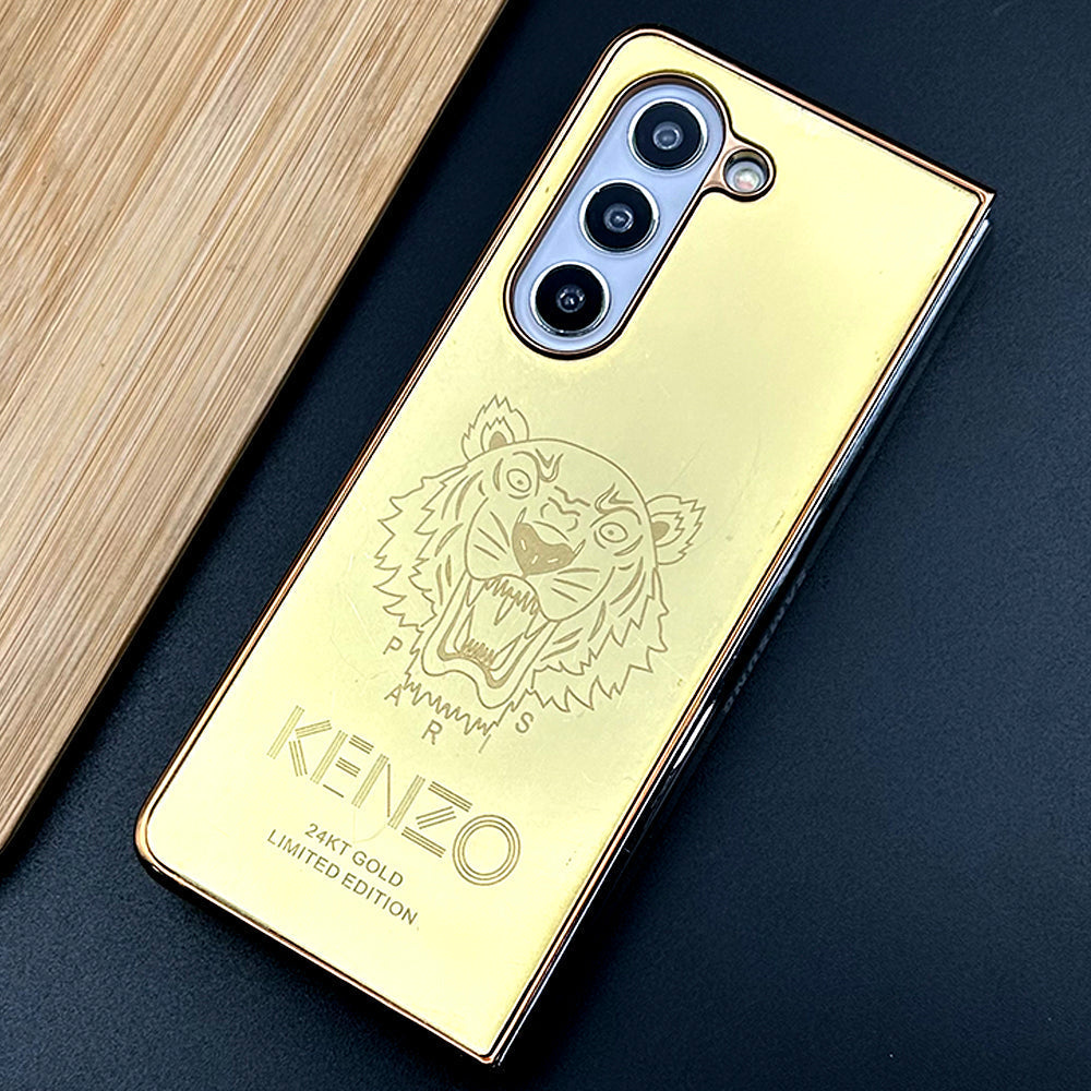 Samsung Galaxy Z Fold Luxurious Crafted Gold Series Case Cover