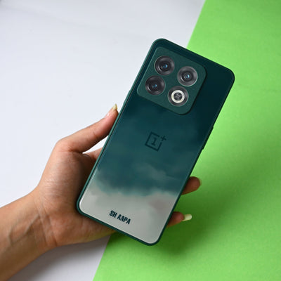 Cloudy Pattern Hybrid Glass Case - OnePlus