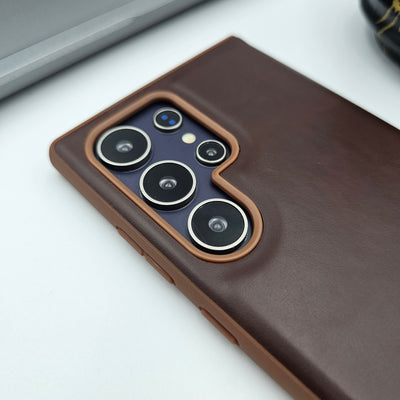 Samsung Galaxy S24 Ultra PU Leather Case With Inside Velvet