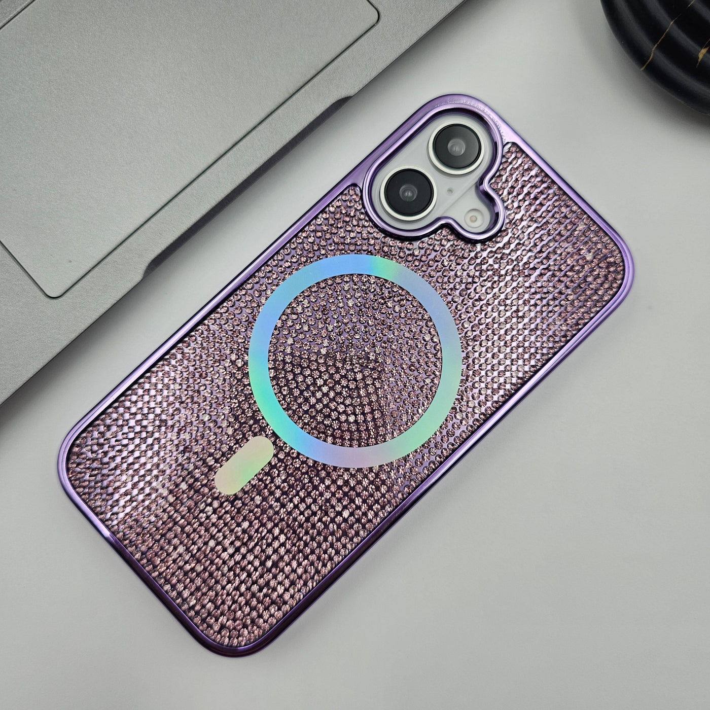 iPhone 16 Series Diamond Glitter Case With Magsafe