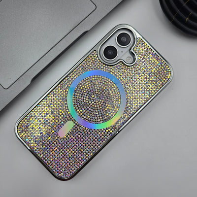 iPhone 16 Series Diamond Glitter Case With Magsafe