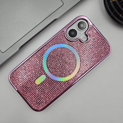 iPhone 16 Series Diamond Glitter Case With Magsafe