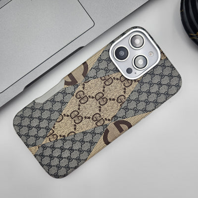 iPhone 16 Series Ultra Thin GD Pattern Case With Metal Camera Bump