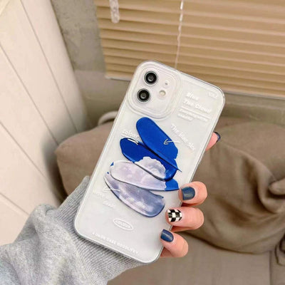 iPhone Blue Sky Cloud Silicone Case Cover