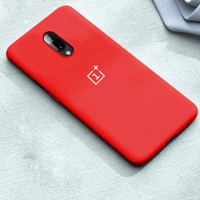 Oneplus Liquid Silicone Red Case with logo