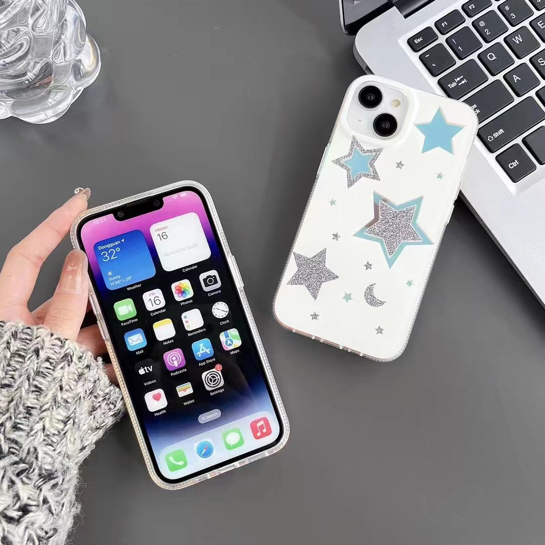 iPhone Star Holographic Design Cover Case