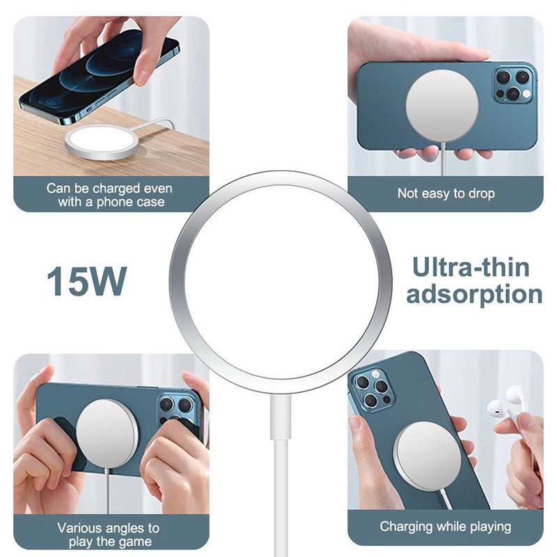 magsafe wireless magnetic charger for iphone 15w