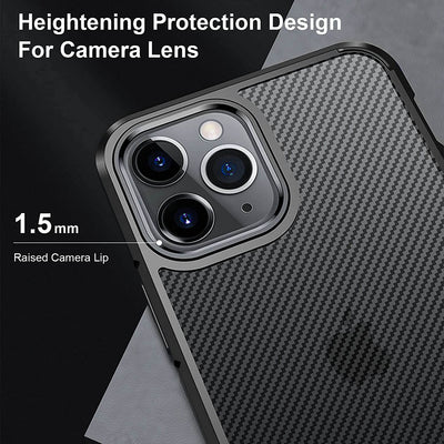 iPhone Carbon Fiber Matte Shockproof Case freeshipping - Frato