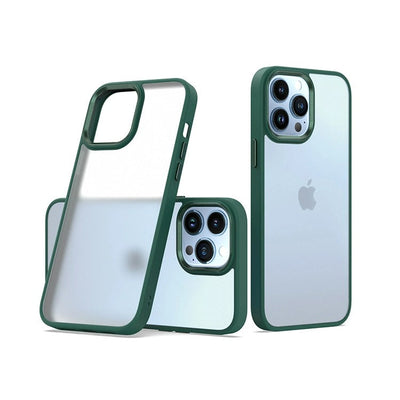 iPhone Frosted Metal Camera Ring Case Cover