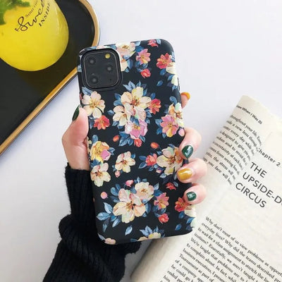 iPhone Ultra Thin Cute Floral Design Hard Shell Case Cover