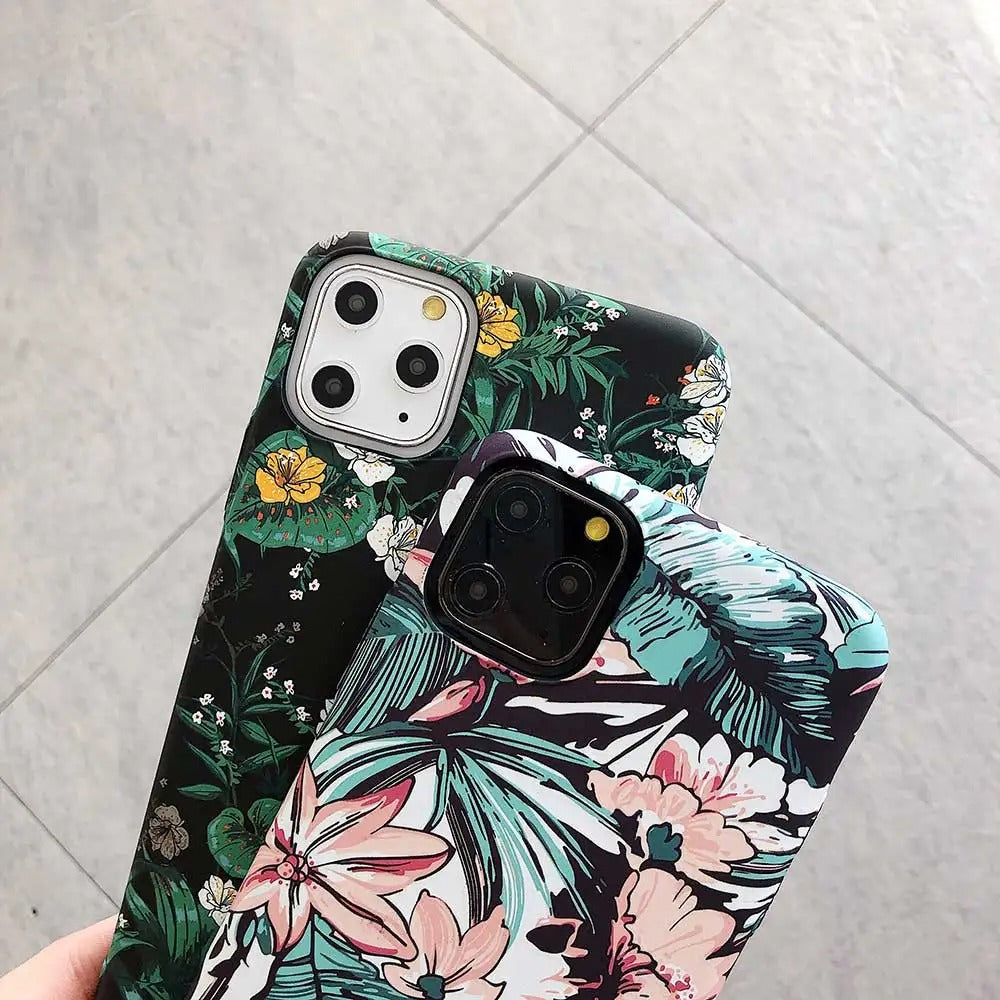 iPhone Ultra Thin Cute Floral Hard Shell Case Cover