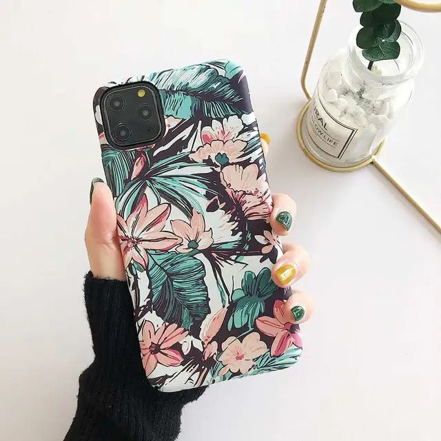 iPhone Ultra Thin Cute Floral Hard Shell Case Cover