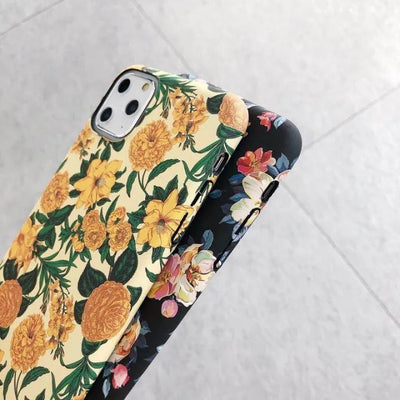 iPhone Ultra Thin Cute Floral Design Hard Shell Case Cover