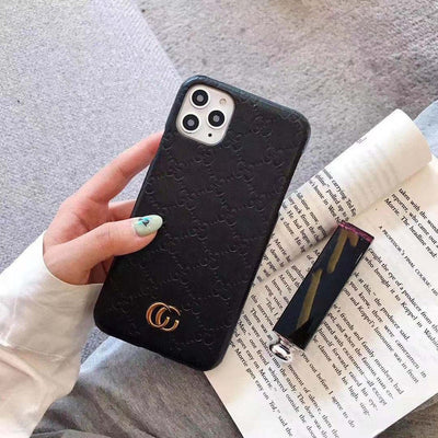 iPhone Luxury GG Fashion Leather Brand Case Cover