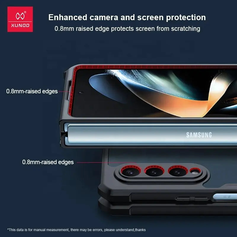 Xundd® Galaxy Z Fold Beetle Series Hybrid Shockproof Camera Protection Case