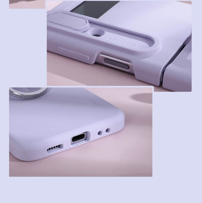 Samsung Galaxy Z Flip4 5G (Z Flip 4 5G) CamShield Silky silicon Cover Rose ( Light Peach )