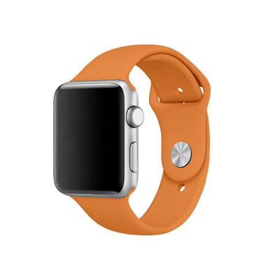 iWatch Orange Green Silicone Sport Band for (Series SE/6/5/4/3/2/1)