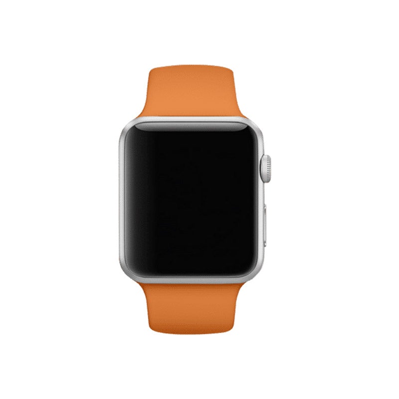 iWatch Orange Green Silicone Sport Band for (Series SE/6/5/4/3/2/1)