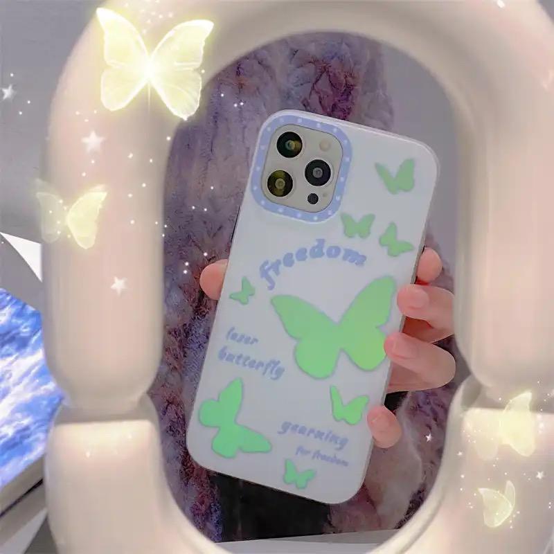 iPhone Butterfly Holographic Design Cover Case