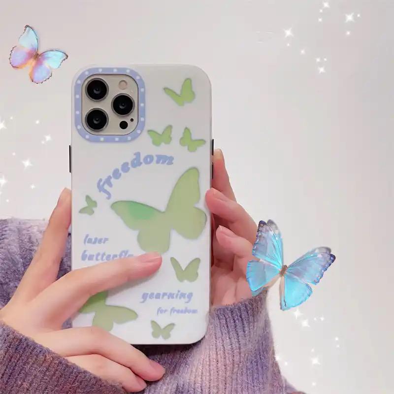 iPhone Butterfly Holographic Design Cover Case