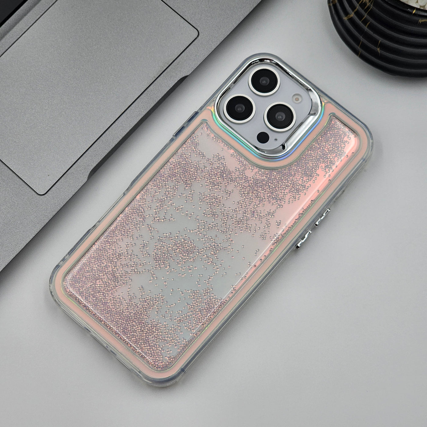 iPhone 16 Series Quick Sand Glitter Case