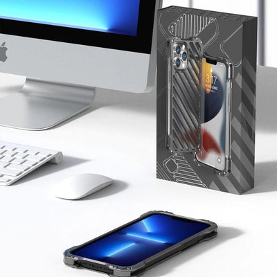 iPhone 12 Series R-Just Aluminium Alloy Grill Case