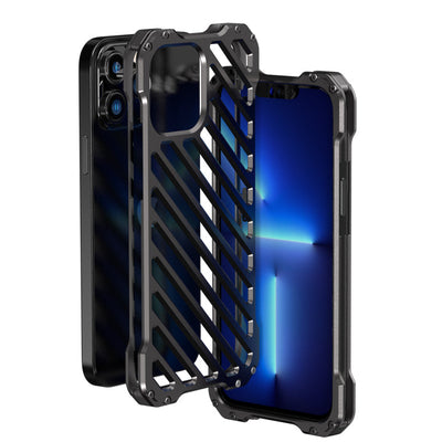 iPhone 12 Series R-Just Aluminium Alloy Grill Case