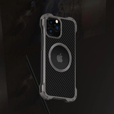iPhone 12 Series R-Just Aluminium Alloy Carbon Case freeshipping - Frato
