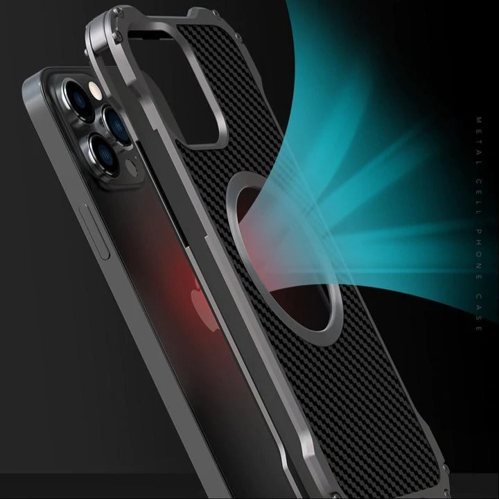 iPhone 13 Series R-Just Aluminium Alloy Carbon Case freeshipping - Frato