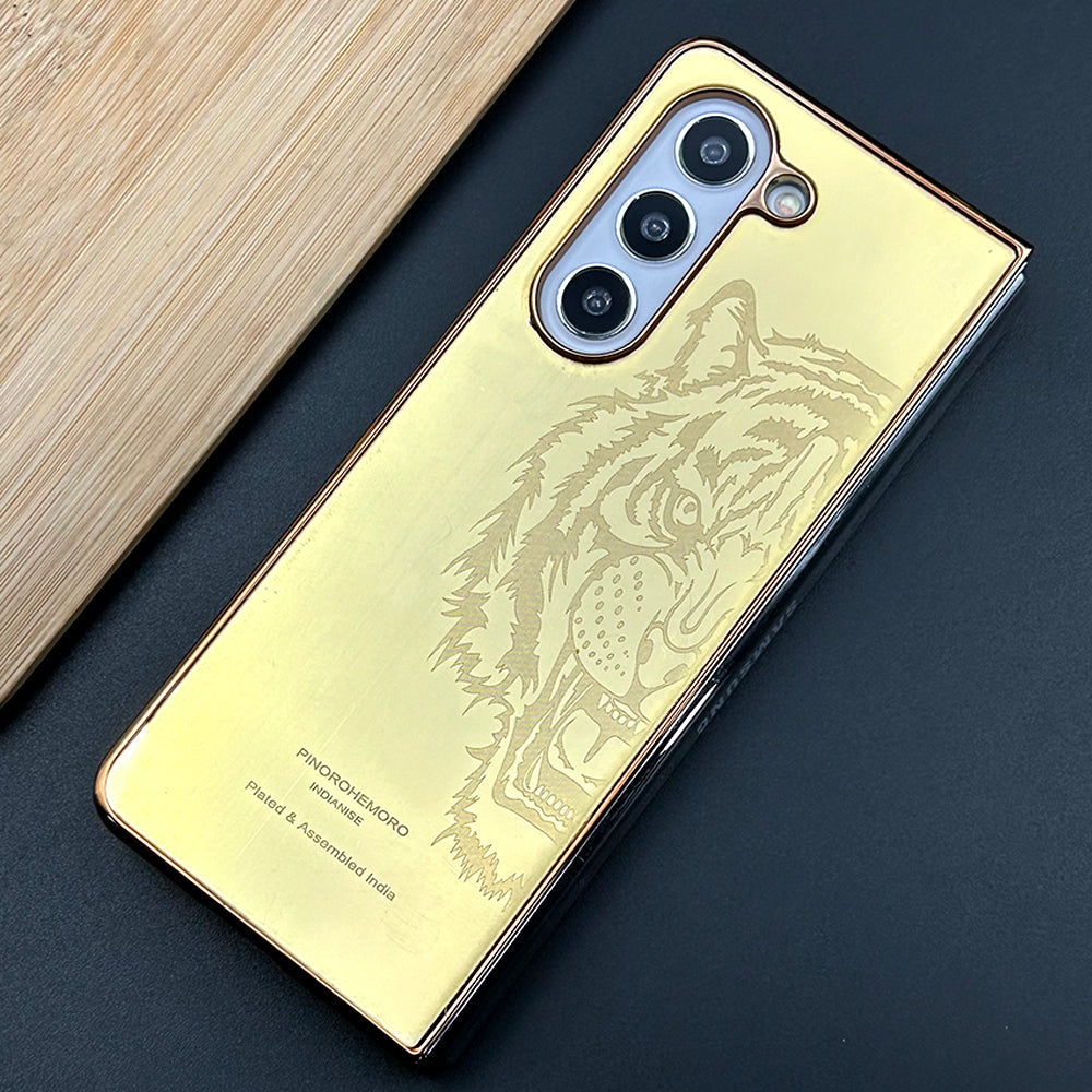 Samsung Galaxy Z Fold Luxurious Crafted Gold Series Case Cover