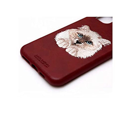 iphone luxury santa barbara leather savana series cat back cover