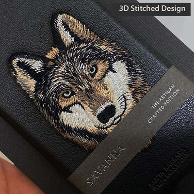 iphone luxury santa barbara leather savana series Wolf Back Cover