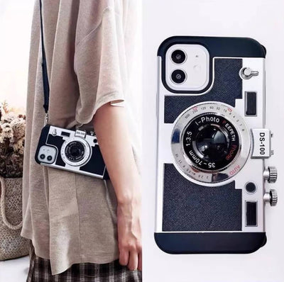 iPhone 16 Series 3D Retro Vintage Camera Case Cover