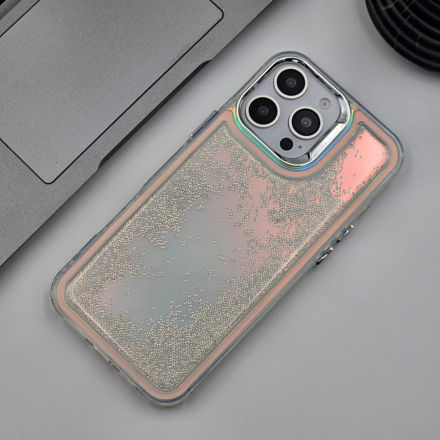 iPhone 16 Series Quick Sand Glitter Case