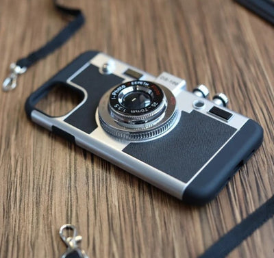 iPhone 3D Retro Vintage Camera Case Cover