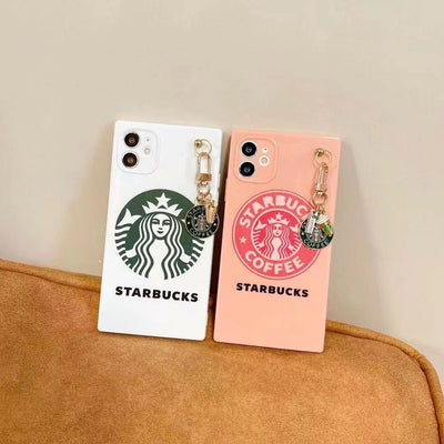 iPhone StarBucks Square Silicone Case Cover