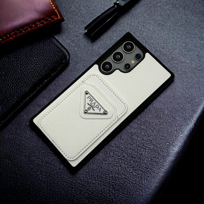 Samsung Galaxy S24 Ultra Luxury Brand Card Holder Leather Cover