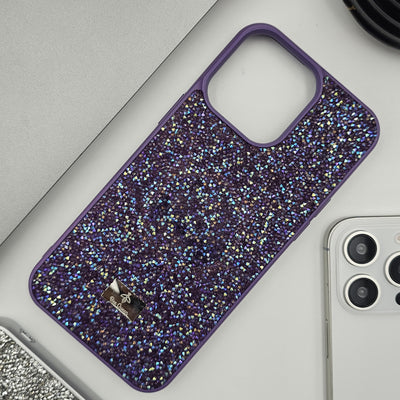 iPhone 16 Series Glitter Crystal Shimmer Stone Case Cover