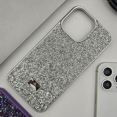 iPhone 16 Series Glitter Crystal Shimmer Stone Case Cover