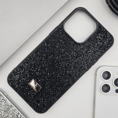 iPhone 16 Series Glitter Crystal Shimmer Stone Case Cover