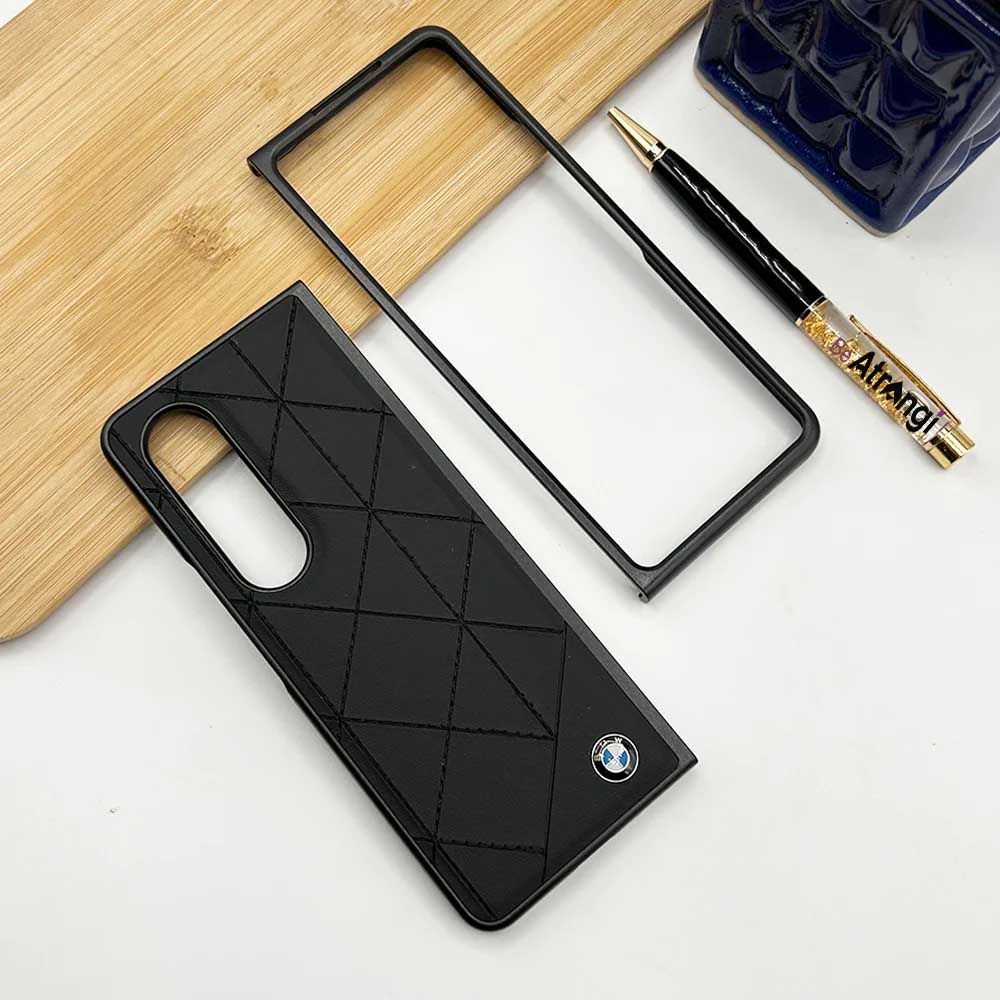 Samsung Z Fold 4 Bmw Sports Car Logo  Cover Case Black