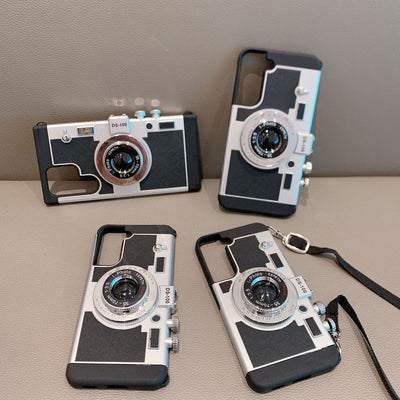 Samsung S24 Ultra 3D Retro Vintage Camera Case Cover