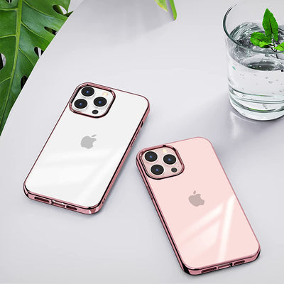 iPhone 15 Series Cristal Clear Chrome Electroplated Bumper Cover