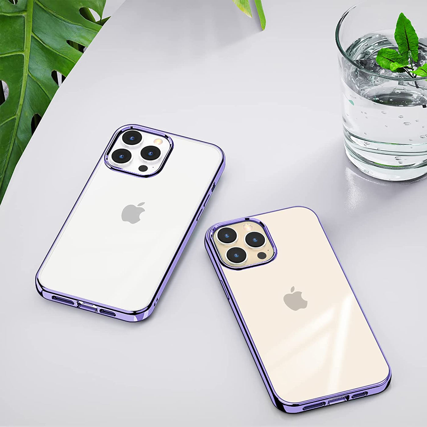 iPhone 15 Series Cristal Clear Chrome Electroplated Bumper Cover