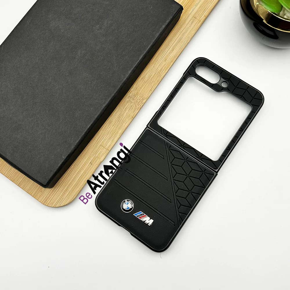 Samsung Galaxy Z Flip 5 BMW Luxury Car M Performance Logo Dual Design Case Cover