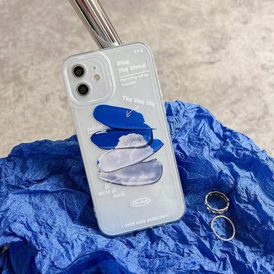 iPhone Blue Sky Cloud Silicone Case Cover