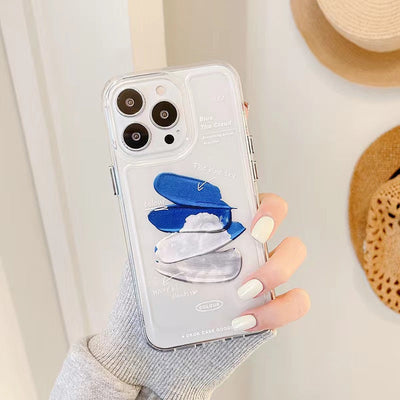 iPhone Blue Sky Cloud Silicone Case Cover