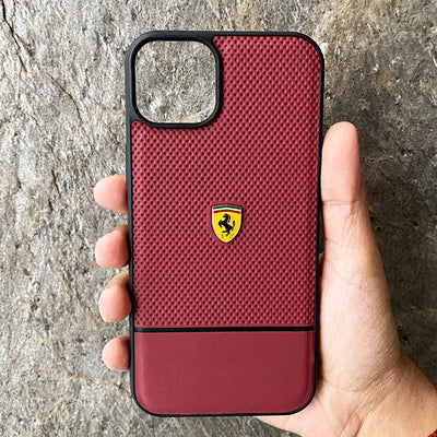 Ferrari Sports Car Logo Dotted Design iPhone Cover