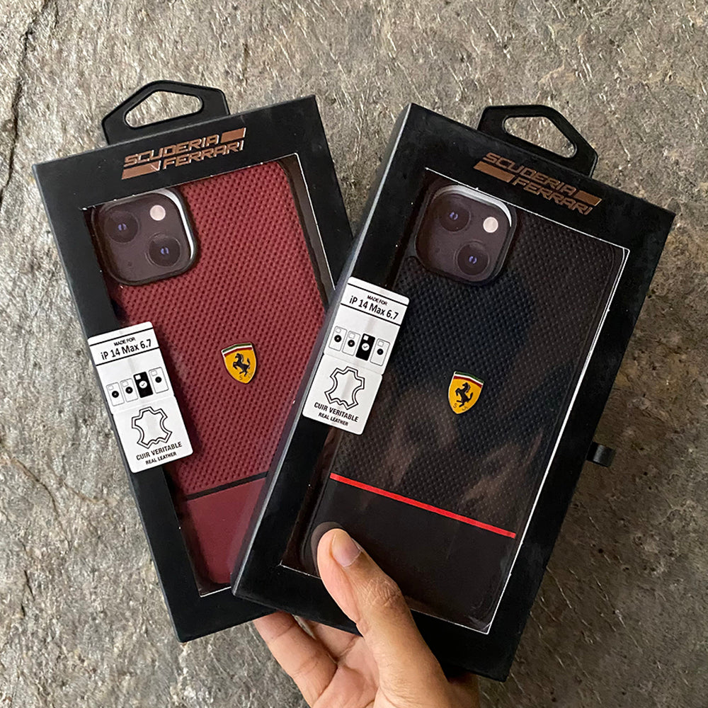 Ferrari Sports Car Logo Dotted Design iPhone Cover