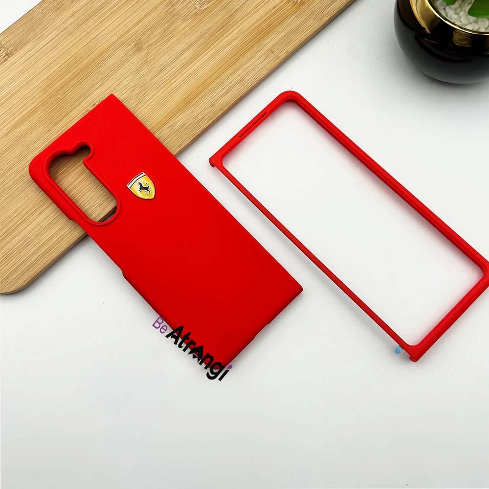 Samsung Galaxy Z Fold Matte Finish Ferrari Sports Car Logo